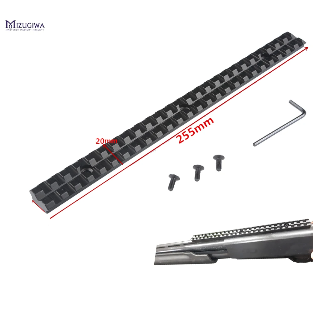Mizugiwa Tatical Gun Picatinny Rail 20MM Weaver Mount Base 25 Slots 255mm Length Hunting Rifle Gun Scope Mounts Accessories caza
Mizugiwa Tatical Gun Picatinny Rail 20MM Weaver Mount Base 25 Slots 255mm Length Hunting Rifle Gun Scope Mounts Accessories caza