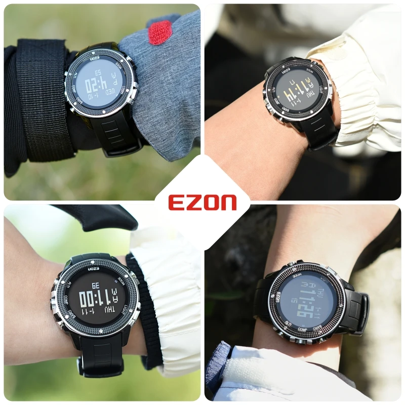 EZON H501 Professional Outdoor Hiking Climbing Sports Digital Watch 50M Waterproof Thermometer Altimeter Barometer Compass Clock
EZON H501 Professional Outdoor Hiking Climbing Sports Digital Watch 50M Waterproof Thermometer Altimeter Barometer Compass Clock
