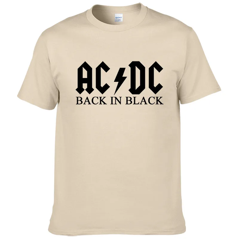 Рок группа AC DC Футболка Мужская 2017 Лето 100% хлопок модный бренд ACDC футболка хип хоп