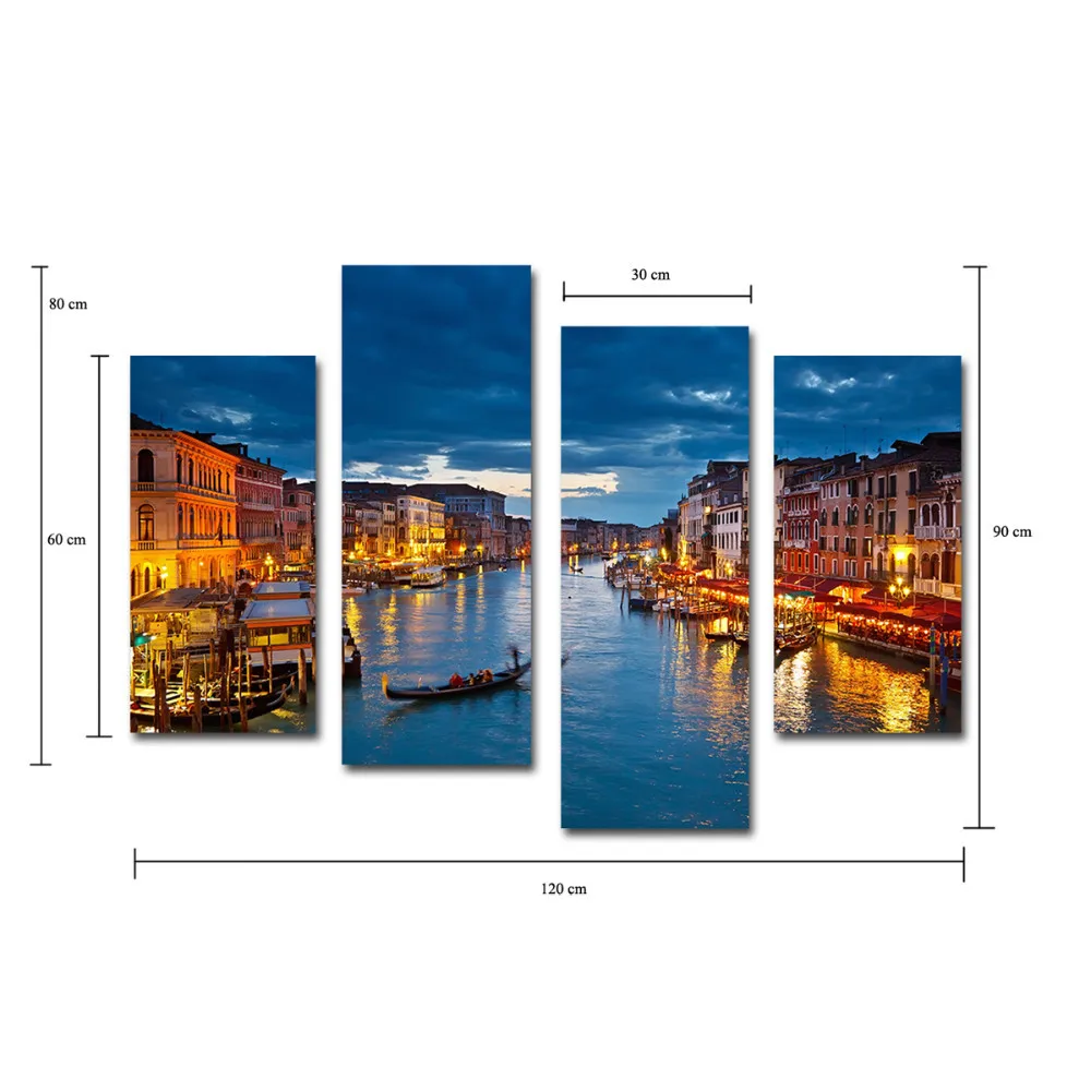 2016 Real Wall Art Beautiful Venice City Canvas Paintings Modern Water City-venice Nightscape For Living Room Contemporary Art
2016 Real Wall Art Beautiful Venice City Canvas Paintings Modern Water City-venice Nightscape For Living Room Contemporary Art