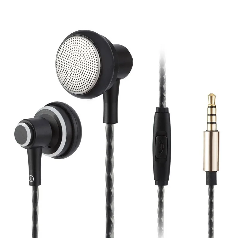 Плоские наушники с прозрачными басами гарнитура микрофоном для игр dj MP3-плеер