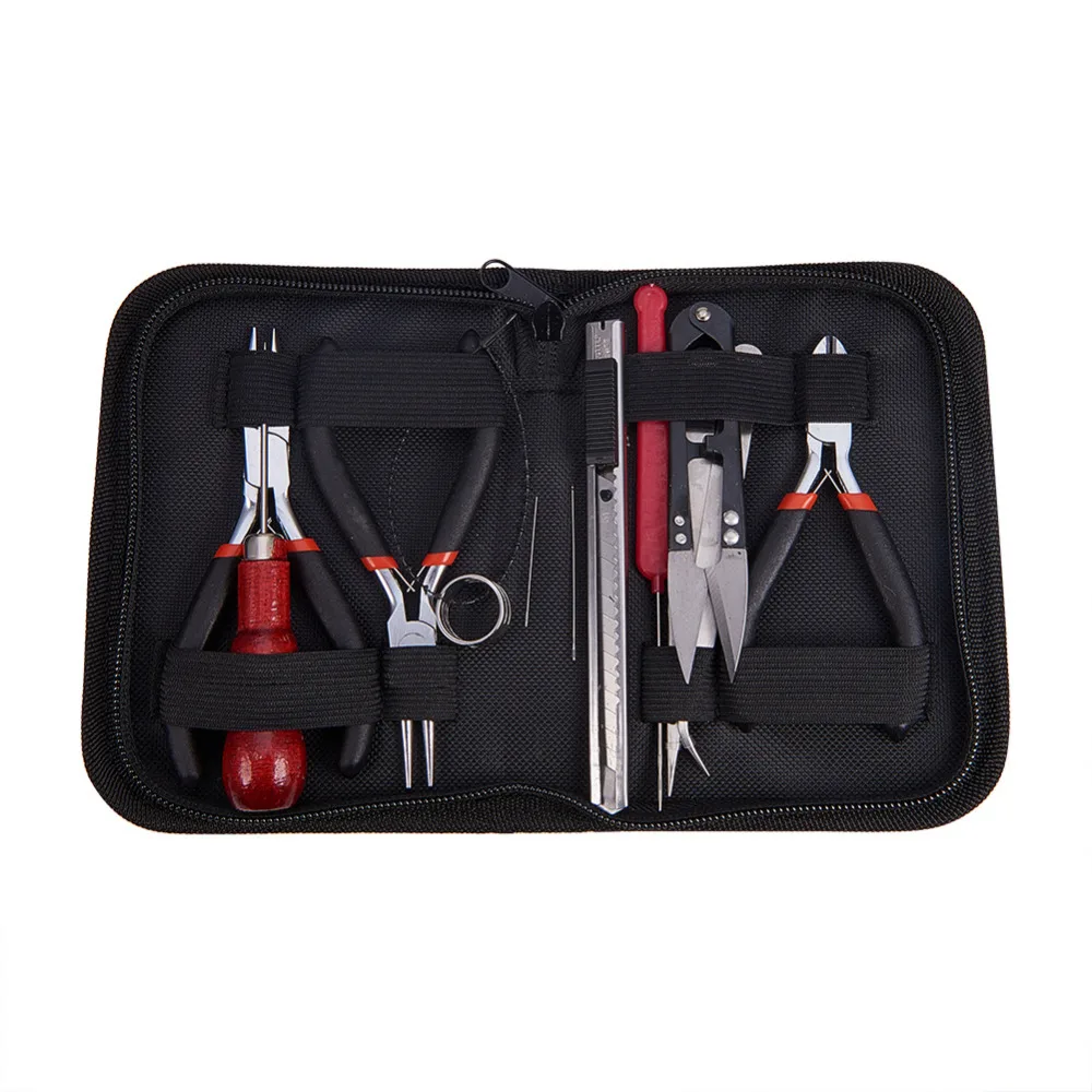 Jewelry Tools & Equipments DIY Jewelry Tool Sets Bag with Plies Scissor Pins Black Fashion 155x110x35mm Free Shpping PANDAHALL
Jewelry Tools & Equipments DIY Jewelry Tool Sets Bag with Plies Scissor Pins Black Fashion 155x110x35mm Free Shpping PANDAHALL