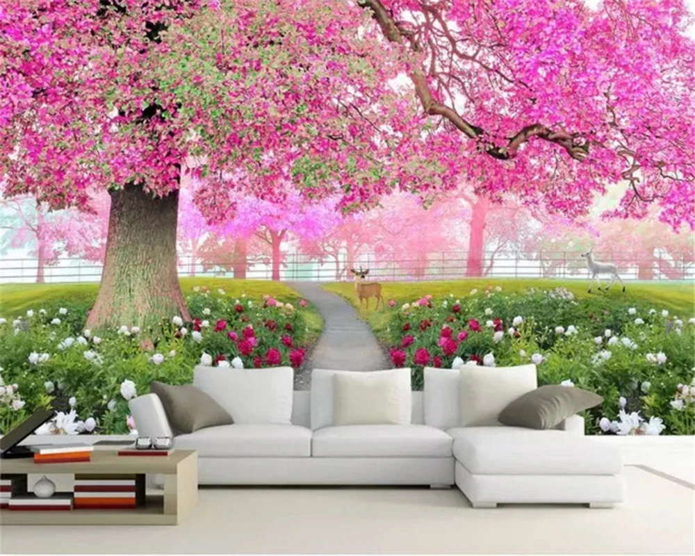 beibehang Fantasy fashion decorative personality wallpaper cherry tree walkway 3D TV bedroom background wall papers home decor
beibehang Fantasy fashion decorative personality wallpaper cherry tree walkway 3D TV bedroom background wall papers home decor