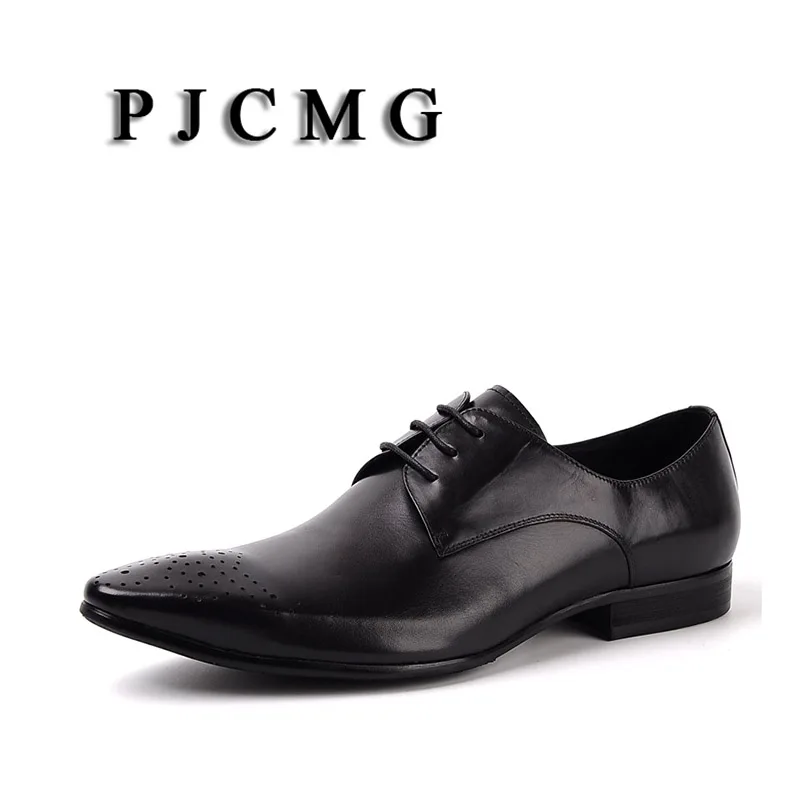 PJCMG New Comfortable Black/Red Genuine Leather Lace-Up Carved Pointed Toe Flat Man Casual Classic Dress Gentleman Shoes
PJCMG New Comfortable Black/Red Genuine Leather Lace-Up Carved Pointed Toe Flat Man Casual Classic Dress Gentleman Shoes