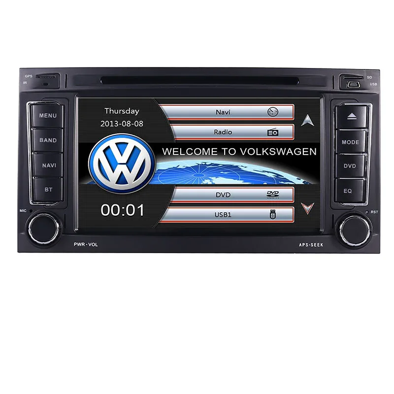 В наличии 2 гама 7 дюймов машинный DVD VW Touareg Multivan T5 (2002 2010) GPS 3G BT Радио RDS USB руль Canbus