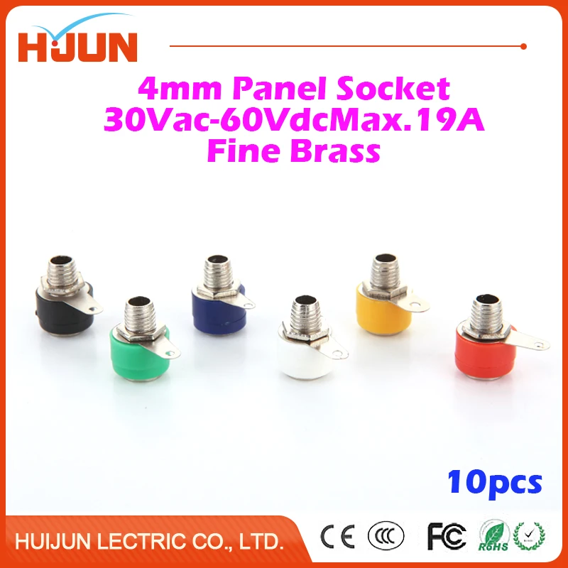 10pcs 4mm 19A Copper Banana Panel Socket Plug Binding Post Audio Speaker Adapter Amplifier Power Female Terminal Connector
10pcs 4mm 19A Copper Banana Panel Socket Plug Binding Post Audio Speaker Adapter Amplifier Power Female Terminal Connector