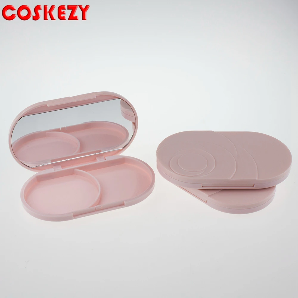 New design empty compact powder container with mirror, Pink rose flowers makeup compact for loose powder
New design empty compact powder container with mirror, Pink rose flowers makeup compact for loose powder