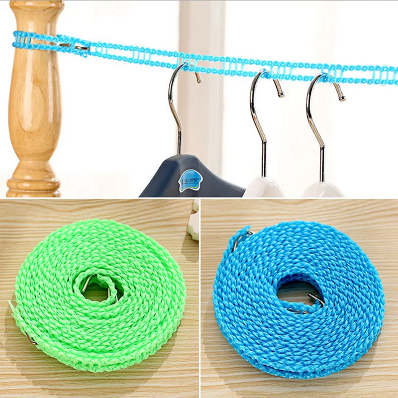 Outdoor Windproof 3m/5m Adjustable Strength Nylon Durable Anti Slip Drying Clothes Hangers Rope Clothesline Washing Line Laundry
Outdoor Windproof 3m/5m Adjustable Strength Nylon Durable Anti Slip Drying Clothes Hangers Rope Clothesline Washing Line Laundry