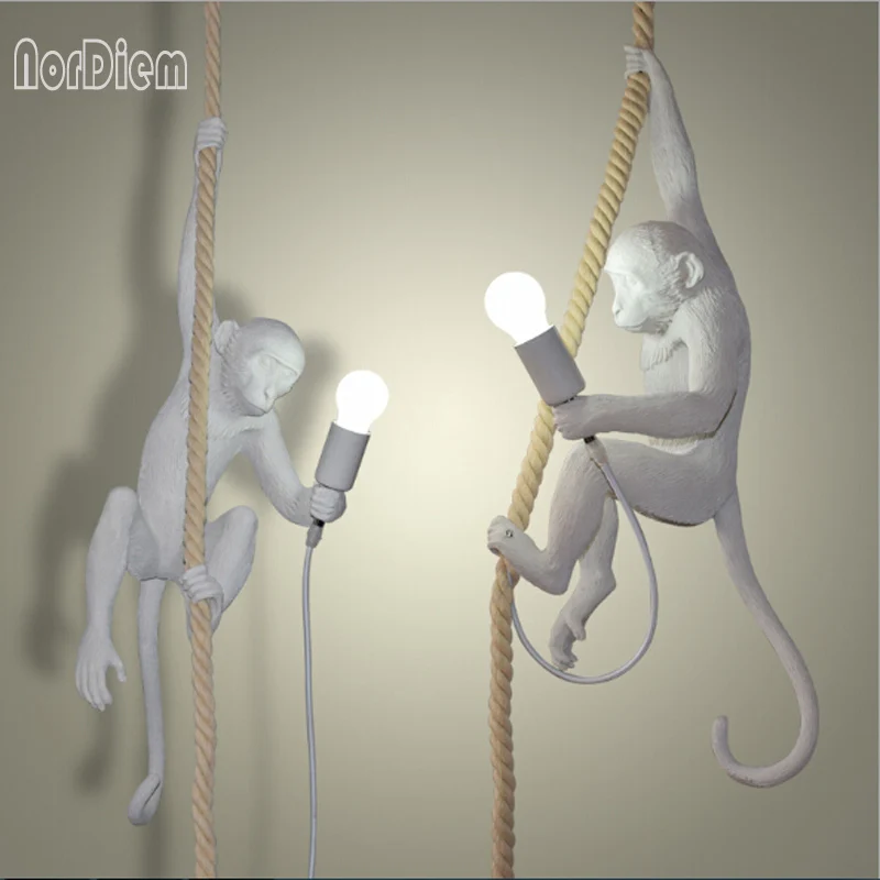 Modern monkey lamp LED Resin Pendant Lights Droplight Creative Hanglamp Fixtures For Home Lighting Cafe Bar Lamparas Colgantes
Modern monkey lamp LED Resin Pendant Lights Droplight Creative Hanglamp Fixtures For Home Lighting Cafe Bar Lamparas Colgantes