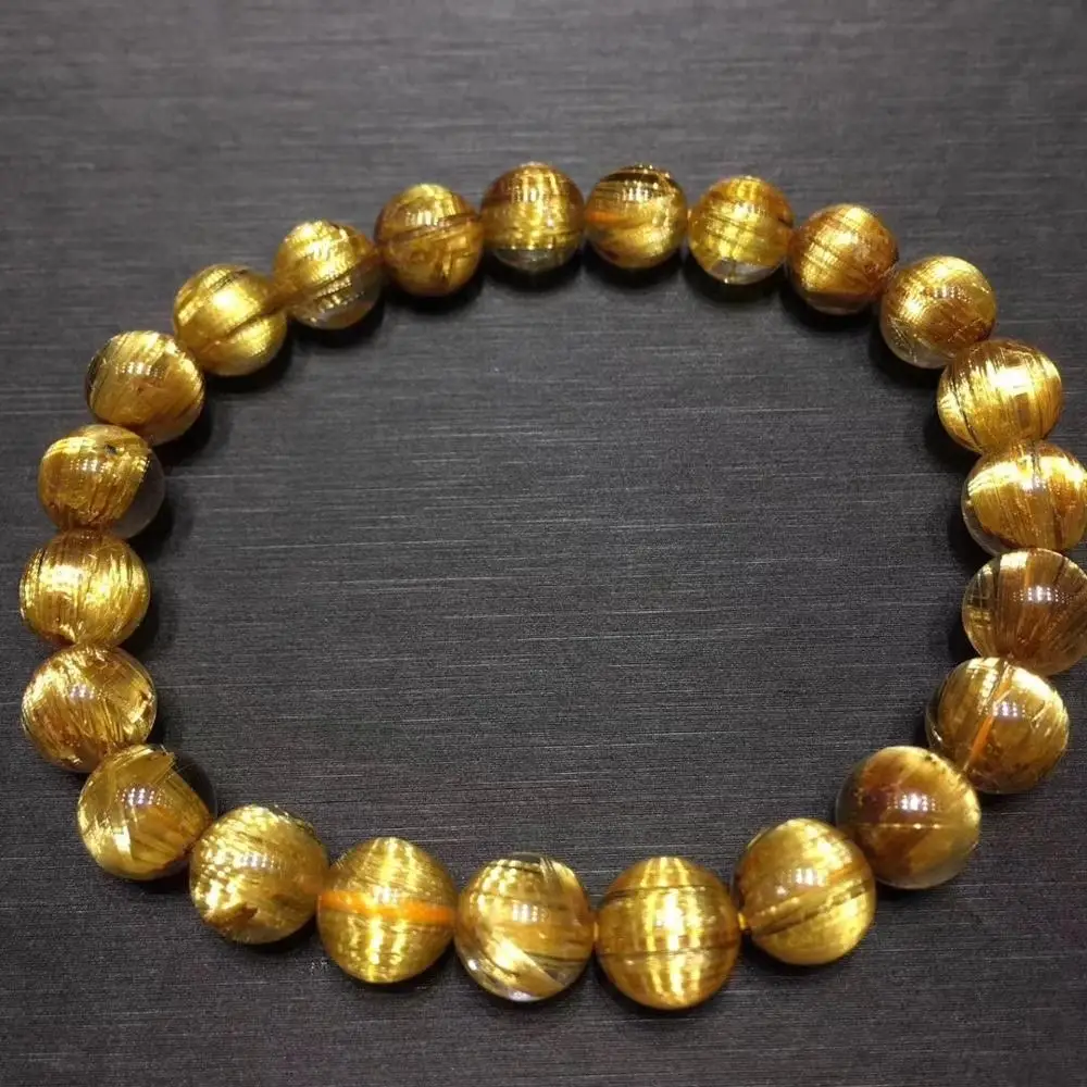 Certificate 8mm Natural Gold Rutilated Titanium Bracelet From Brazil Round Beads Healing Stretch Women Men Wealthy Jewelry AAAAA
Certificate 8mm Natural Gold Rutilated Titanium Bracelet From Brazil Round Beads Healing Stretch Women Men Wealthy Jewelry AAAAA