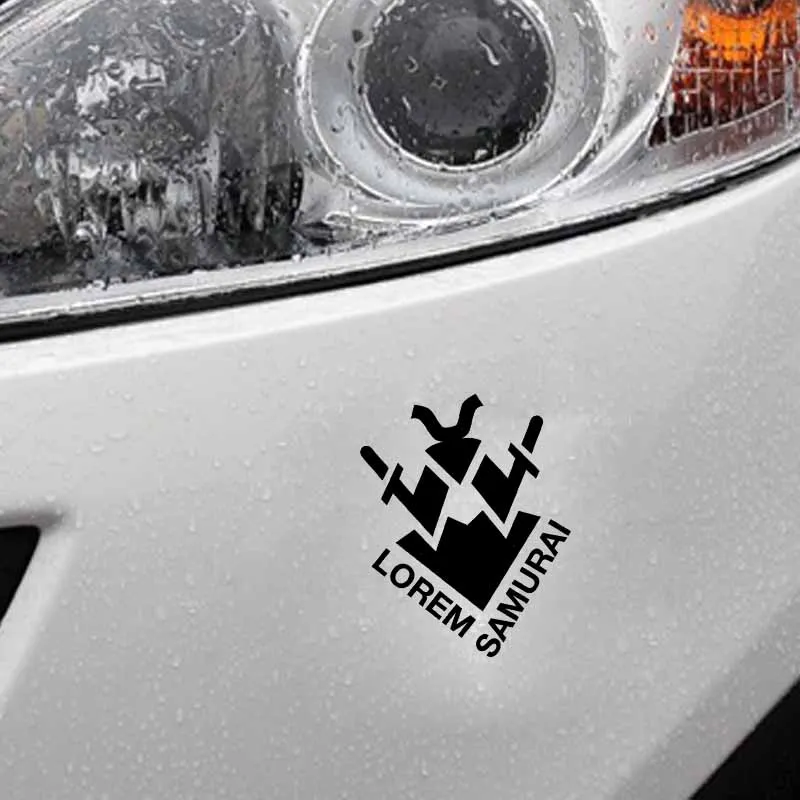 YJZT 10*12 6 см Oem мультяшный лорем самурайский Рыцарь Солдат покрывающий тело воин