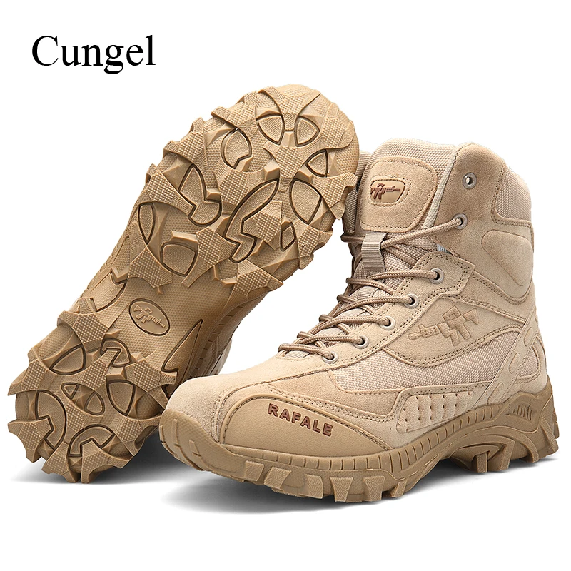 Cungel Military Tactical boots Men Army Combat Outdoor Hiking Shoes breathable Anti-skid Boots Shoes Trekking Mountain Climbing
Cungel Military Tactical boots Men Army Combat Outdoor Hiking Shoes breathable Anti-skid Boots Shoes Trekking Mountain Climbing