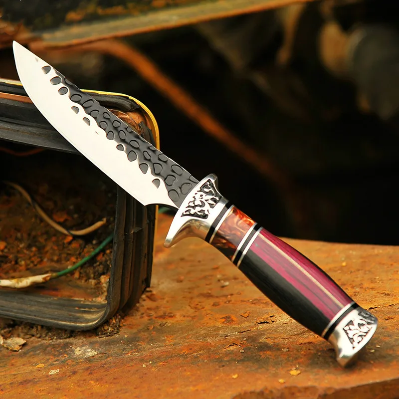 Black Iron Forging Tactical Hunting Knife Outdoor Camping Knife Survival Knife Multifunctional Diving Tool + Knife Cover
Black Iron Forging Tactical Hunting Knife Outdoor Camping Knife Survival Knife Multifunctional Diving Tool + Knife Cover