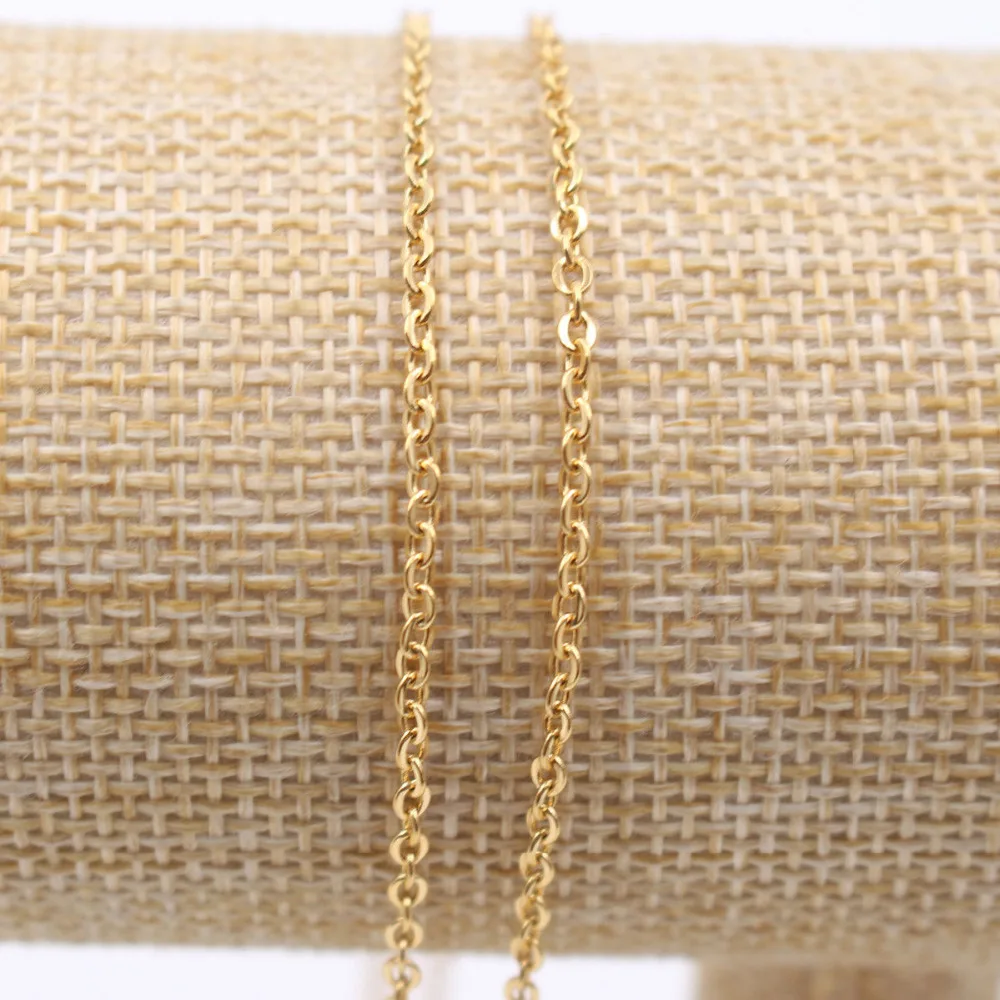 1.5/2/2.4/3.2mm 5/10/20/50pcs Hot Sale Stainless Steel Gold Cross Chain Necklace Finding Pendant DIY Wholesale Jewelry 16-40inch
1.5/2/2.4/3.2mm 5/10/20/50pcs Hot Sale Stainless Steel Gold Cross Chain Necklace Finding Pendant DIY Wholesale Jewelry 16-40inch