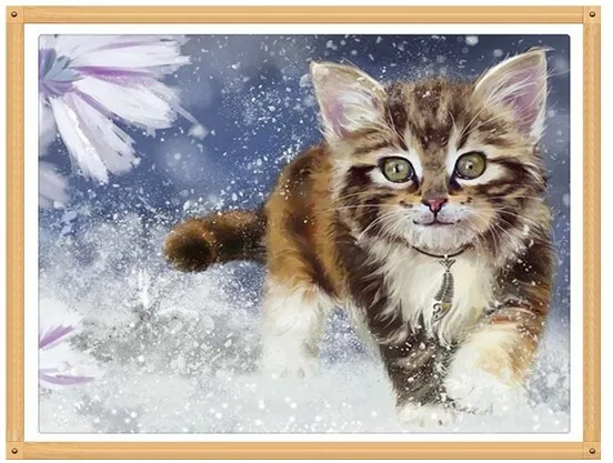 Painting Kitten Flower 30x40cmDiamond Embroidery Diy Diamond Square/round Drill Rhinestone Crafts Needlework Home Decoration
Painting Kitten Flower 30x40cmDiamond Embroidery Diy Diamond Square/round Drill Rhinestone Crafts Needlework Home Decoration