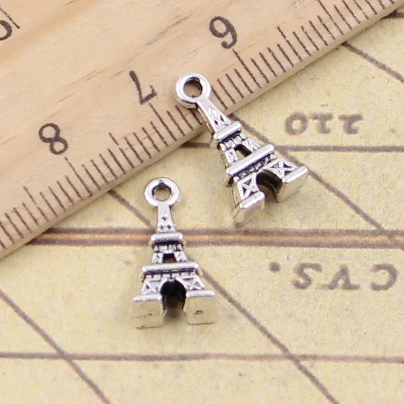 50pcs Charms Eiffel Tower Paris 15x8mm Tibetan Bronze Silver Color Pendants Crafts Making Findings Handmade Antique DIY Jewelry
50pcs Charms Eiffel Tower Paris 15x8mm Tibetan Bronze Silver Color Pendants Crafts Making Findings Handmade Antique DIY Jewelry