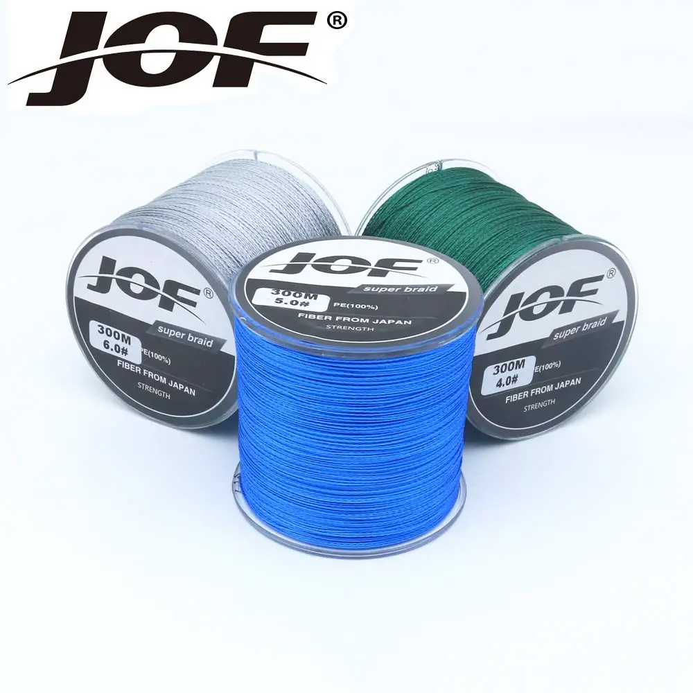JOF 300m 4 Strands Fishing Line 10-100LB To Choice Power PE Braided Fishing Wire Multifilament Line Fishing Rope Cord Carp
JOF 300m 4 Strands Fishing Line 10-100LB To Choice Power PE Braided Fishing Wire Multifilament Line Fishing Rope Cord Carp