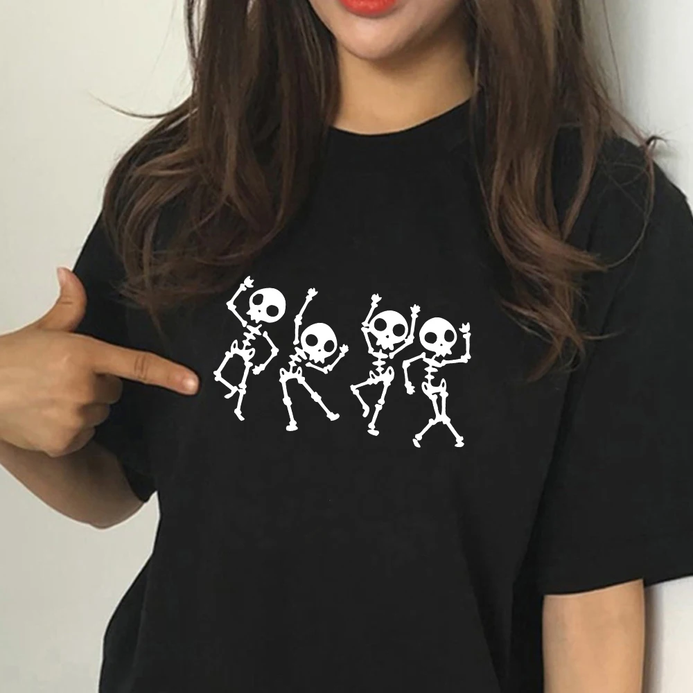 Skeleton Halloween T Shirt Women Skull Punk Rock Graphic Tee Shirt Femme Cool Woman Tshirt Top Kawaii Camisetas Mujer drop ship
Skeleton Halloween T Shirt Women Skull Punk Rock Graphic Tee Shirt Femme Cool Woman Tshirt Top Kawaii Camisetas Mujer drop ship