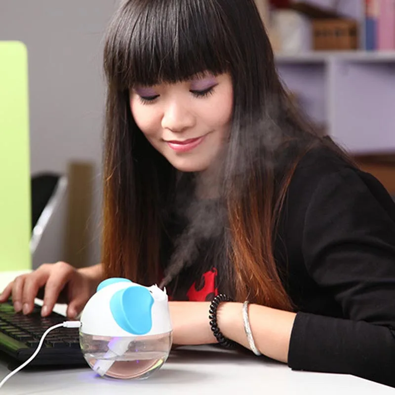 Портативный ультразвуковой увлажнитель воздуха со светодиодной подсветильник кой и USB-портом 
Портативный ультразвуковой увлажнитель воздуха со светодиодной подсветильник кой и USB-портом