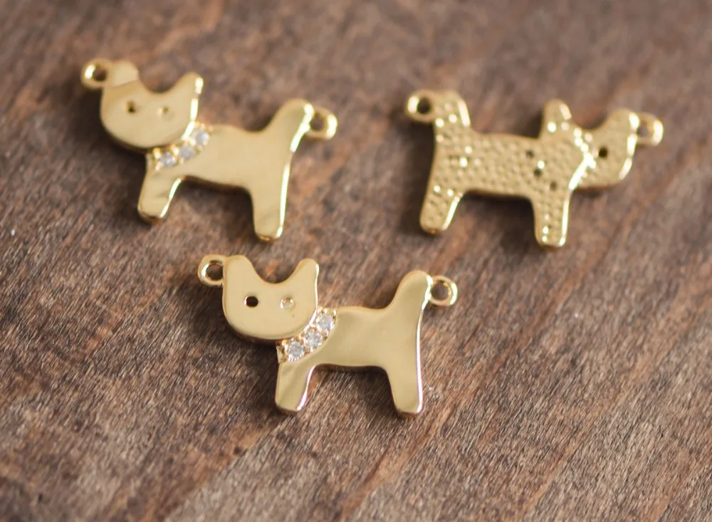 4pcs Micro Pave Rhinestone Cat Connector, Gold Plated Brass CZ Paved Cat Charms 17mm, Lead Nickel Free (GB-040)
4pcs Micro Pave Rhinestone Cat Connector, Gold Plated Brass CZ Paved Cat Charms 17mm, Lead Nickel Free (GB-040)