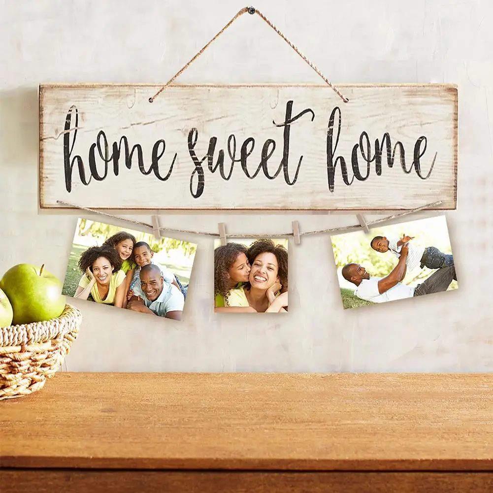 Vintage Wooden Plaque Pendant Tag Home Sweet Home Letter Printed Plaque Wall Hanging Coffee Bar Decor Sign Photo Clip Ornament
Vintage Wooden Plaque Pendant Tag Home Sweet Home Letter Printed Plaque Wall Hanging Coffee Bar Decor Sign Photo Clip Ornament