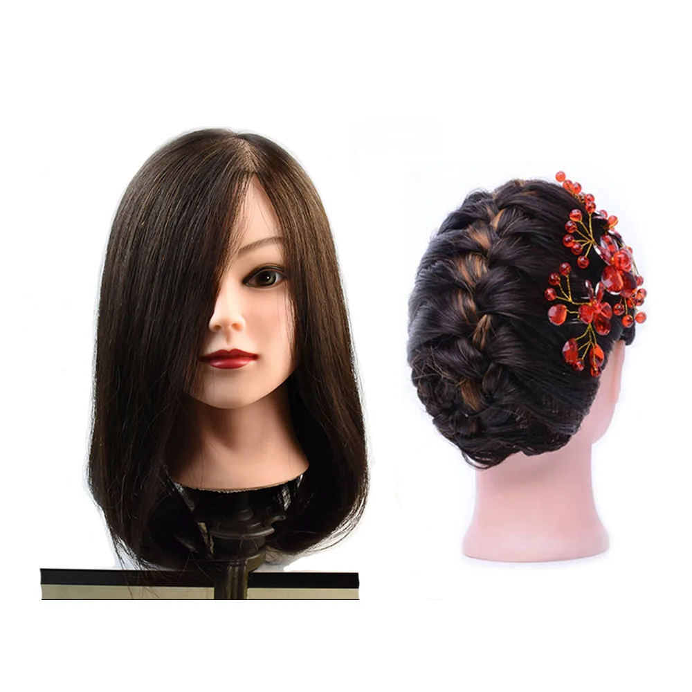 Mannequin Head With Real Human Hair For Beauty Salon Hairdressing Practice Training Head With Natural Black & Brown Hair
Mannequin Head With Real Human Hair For Beauty Salon Hairdressing Practice Training Head With Natural Black & Brown Hair