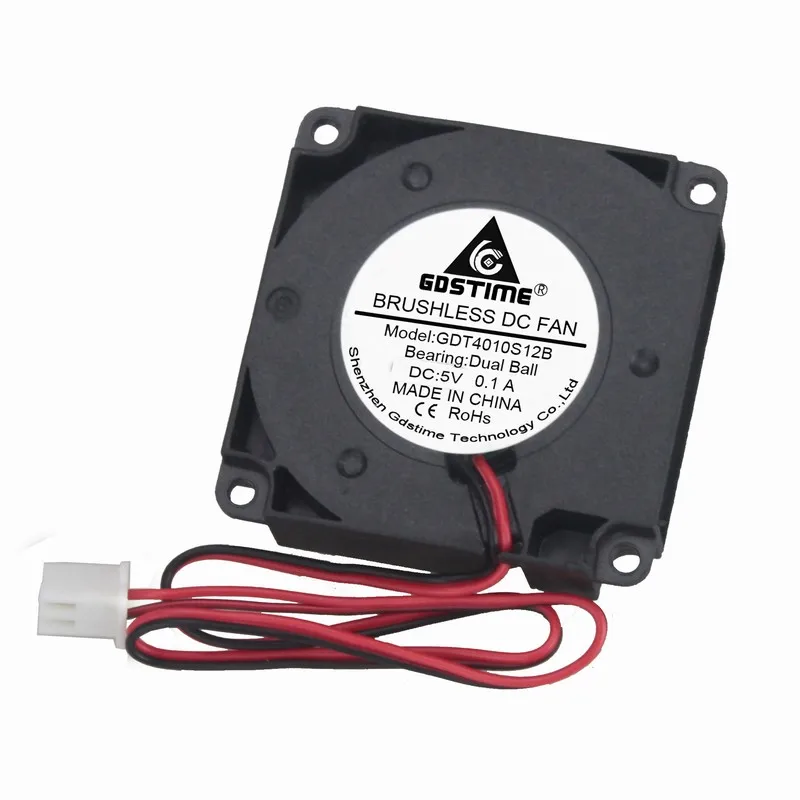 1 Pcs Gdstime 4cm 3D Printer Dual Ball Bearing 5V 40x40x10mm Blower Fan 40mm Small Cooler DC Brushless Cooling Fan 5-Volt
1 Pcs Gdstime 4cm 3D Printer Dual Ball Bearing 5V 40x40x10mm Blower Fan 40mm Small Cooler DC Brushless Cooling Fan 5-Volt