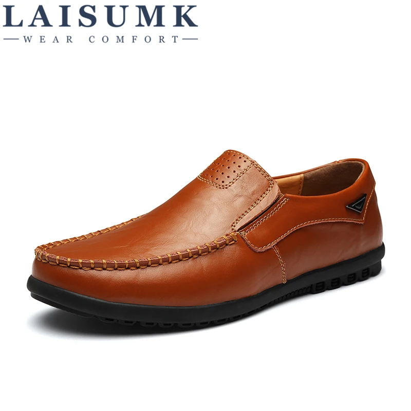 LAISUMK Design Genuine Leather Shoes Men Loafers Flat Slip On Male Sneakers Leather Moccasins Casual Shoe Men Leather Footwear
LAISUMK Design Genuine Leather Shoes Men Loafers Flat Slip On Male Sneakers Leather Moccasins Casual Shoe Men Leather Footwear