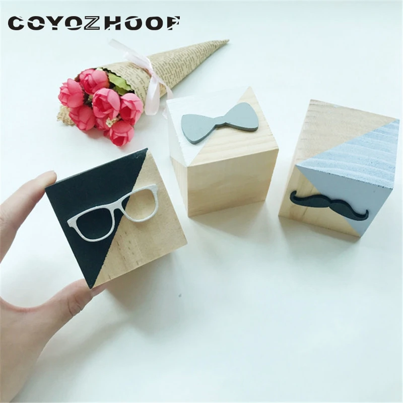 Nordic Original Wooden Glasses Moustache Blocks Decoration for Baby Room Photography Props Wedding/Christmas Decor Gifts
Nordic Original Wooden Glasses Moustache Blocks Decoration for Baby Room Photography Props Wedding/Christmas Decor Gifts