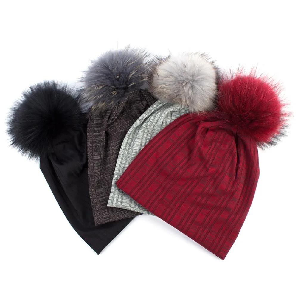Geebro Women's Plain Color Plaid Beanie Hat with Raccoon Pompom Spring Casual Knit Cotton Hats For Women Skullies Beanie Hat
Geebro Women's Plain Color Plaid Beanie Hat with Raccoon Pompom Spring Casual Knit Cotton Hats For Women Skullies Beanie Hat