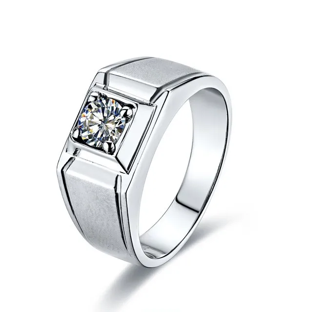 0.5CT Positive Moissanite Men Jewelry 14k White Gold Engagement Ring Male Diamond Carbon Bridegroom Genuine 14k Gold
0.5CT Positive Moissanite Men Jewelry 14k White Gold Engagement Ring Male Diamond Carbon Bridegroom Genuine 14k Gold