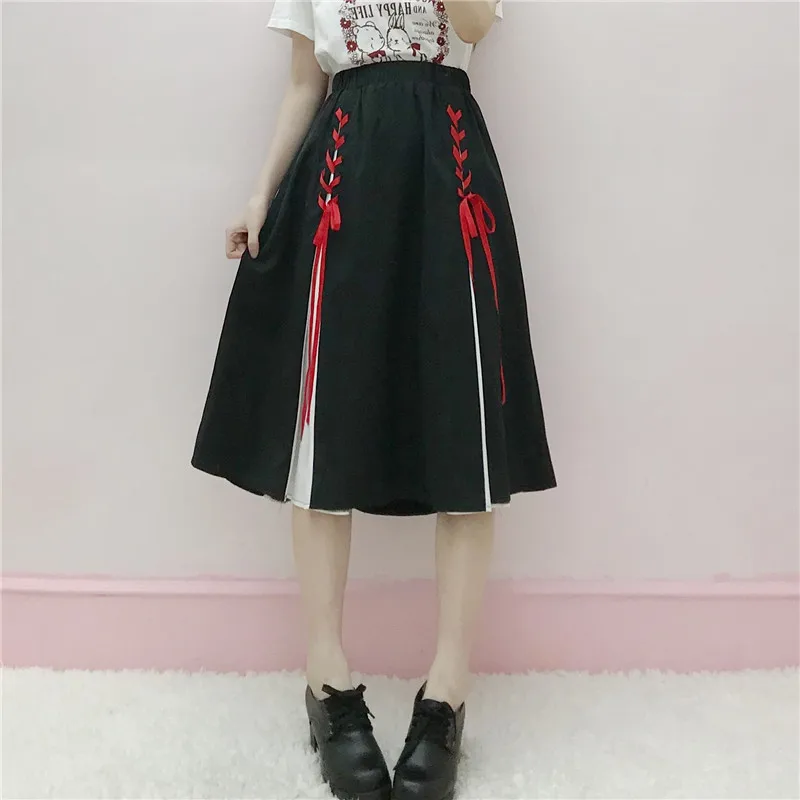 Women Teenagers A Line A Shape Gothic Lolita Sweet Half Skirts Cos Show Cute Kawayii Harajuku Skirt
Women Teenagers A Line A Shape Gothic Lolita Sweet Half Skirts Cos Show Cute Kawayii Harajuku Skirt