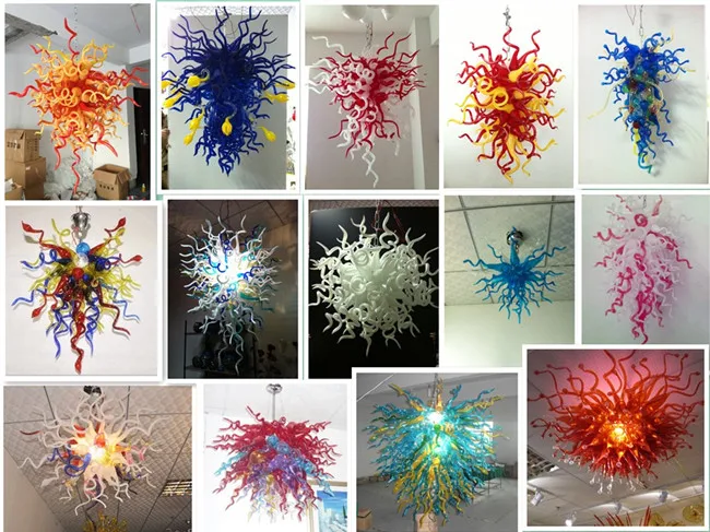 Murano Glass Chandeliers with LED lights Style Colored Hand Blown Glass Art Light 
Murano Glass Chandeliers with LED lights Style Colored Hand Blown Glass Art Light