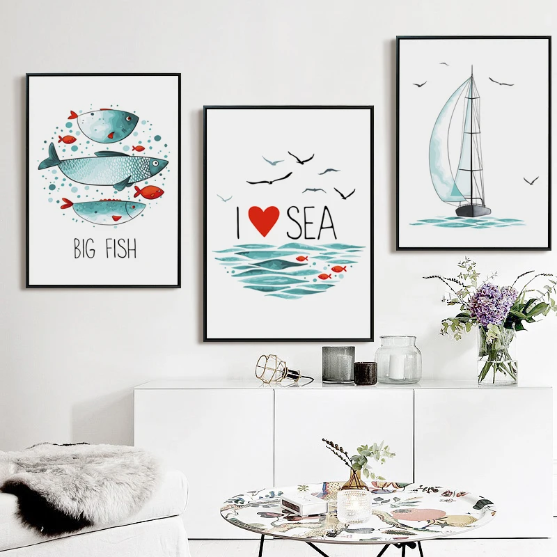 Minimalist Marine Fish Sailboat And Seagull Poster Print Canvas Painting Picture Home Wall Art Decoration Can Be Customized
Minimalist Marine Fish Sailboat And Seagull Poster Print Canvas Painting Picture Home Wall Art Decoration Can Be Customized