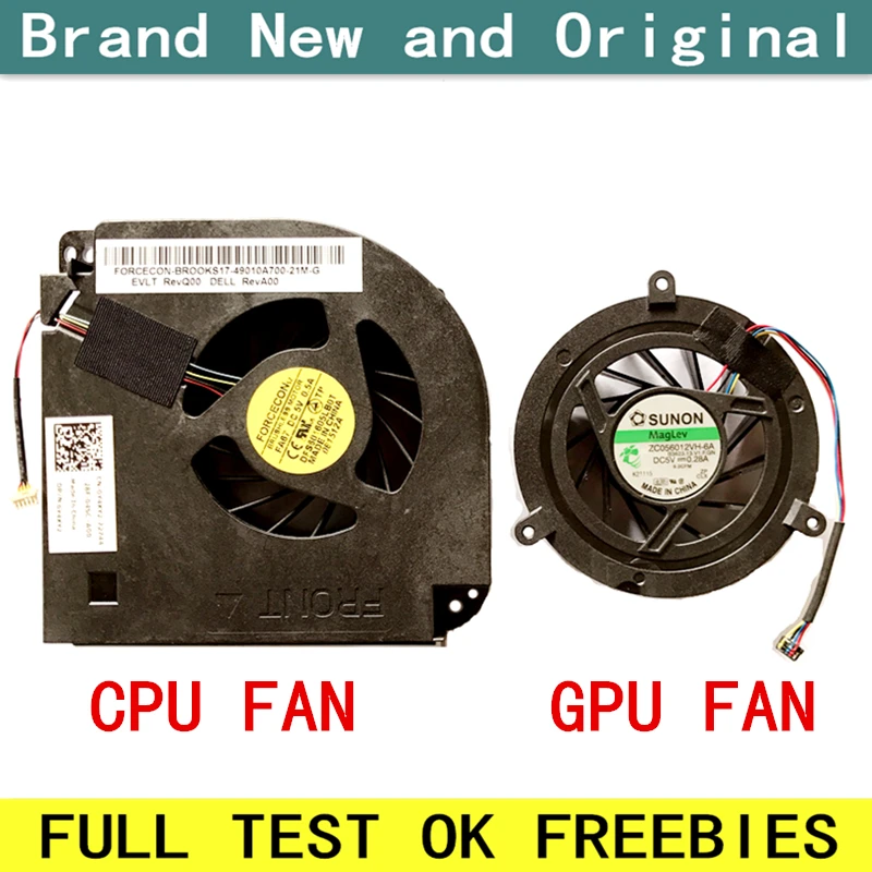 Новый ноутбук процессор GPU охлаждающий вентилятор кулер радиатор для DELL M6600 M6400