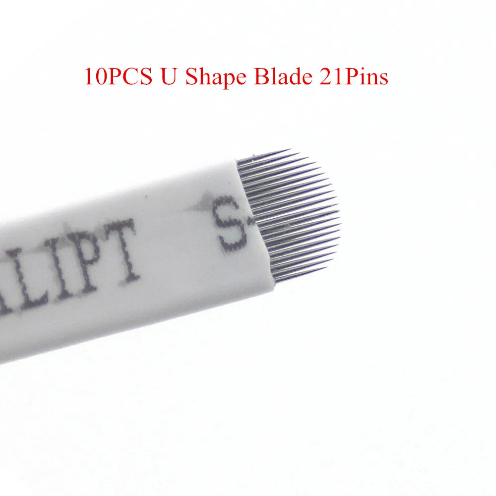 10PC/Lot Sterilized U Shape21Pins silver Permanent Makeup Blade Microblade for Manual Tattoo Pen Machine
10PC/Lot Sterilized U Shape21Pins silver Permanent Makeup Blade Microblade for Manual Tattoo Pen Machine