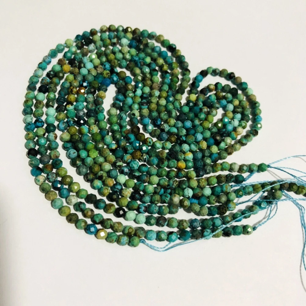 Natural China Turquoises Facted Gem Beads,Faceted Tiny Spacer Gem Beads,Size 2mm 3mm 4mm Small Gem Stone 1of 15.5" strand
Natural China Turquoises Facted Gem Beads,Faceted Tiny Spacer Gem Beads,Size 2mm 3mm 4mm Small Gem Stone 1of 15.5" strand