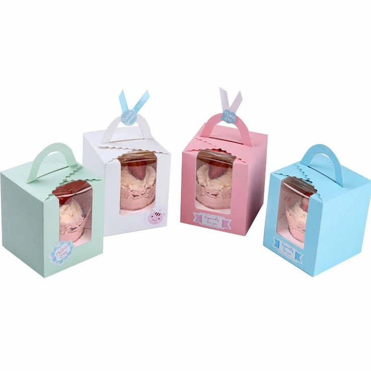 20pcs/lot-9.5*9.5*11cm-4color Paperboard 1 cupcake hand boxes DIY party gift box cookies snack candy box Baking packing boxes
20pcs/lot-9.5*9.5*11cm-4color Paperboard 1 cupcake hand boxes DIY party gift box cookies snack candy box Baking packing boxes