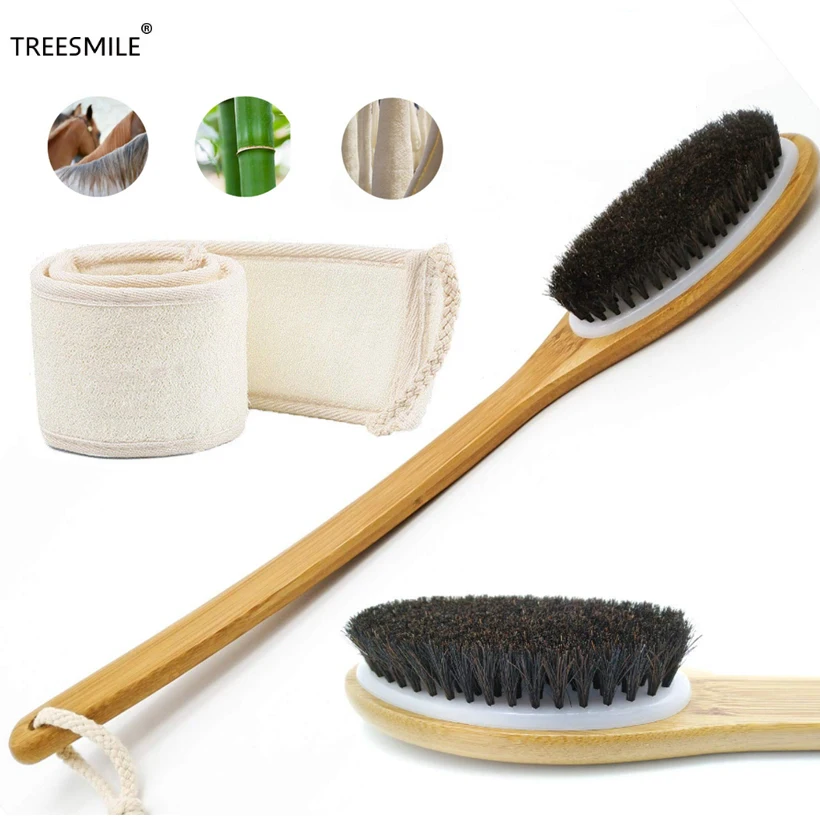 Мягкая щетка для ванны TREESMILE, щетка для ванны с длинной бамбуковой ручкой, натуральная Конская грива, Массажная щетка D40
Мягкая щетка для ванны TREESMILE, щетка для ванны с длинной бамбуковой ручкой, натуральная Конская грива, Массажная щетка D40