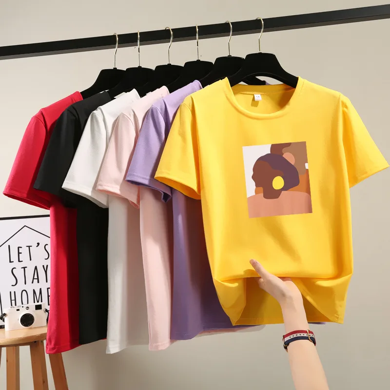 New 2020 WomenTops ins T-Shirt Print Ladies Fashion Women Tops Short Sleeve Casual Tshirt 2020 Harajuku Fashion T-Shirt TT457
New 2020 WomenTops ins T-Shirt Print Ladies Fashion Women Tops Short Sleeve Casual Tshirt 2020 Harajuku Fashion T-Shirt TT457