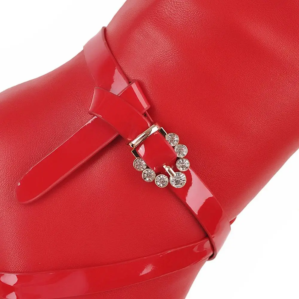 Boots Women 2019 Newest Luxury Design Pu Leather Booties Designer Knee High Boots Women Fashion Buckle Boots Brand High Heels
Boots Women 2019 Newest Luxury Design Pu Leather Booties Designer Knee High Boots Women Fashion Buckle Boots Brand High Heels
