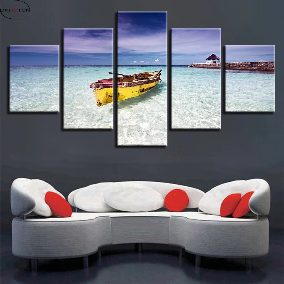 Canvas Wall Art Pictures HD Prints 5 Pieces Beach Ocean And Boat Painting Seascape Poster Modular Home Decor Living Room Framed
Canvas Wall Art Pictures HD Prints 5 Pieces Beach Ocean And Boat Painting Seascape Poster Modular Home Decor Living Room Framed