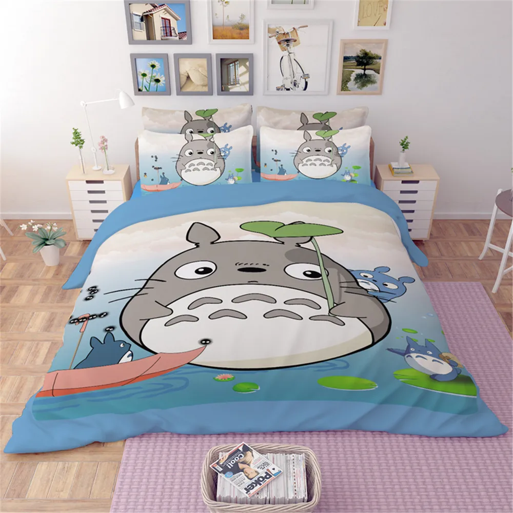 Japan Anime My Neighbor Totoro blue Bedding Sets Boy Girl/Kid Duvet Cover bed sheet pillowcase Cartoon Sanding Queen King Size
Japan Anime My Neighbor Totoro blue Bedding Sets Boy Girl/Kid Duvet Cover bed sheet pillowcase Cartoon Sanding Queen King Size