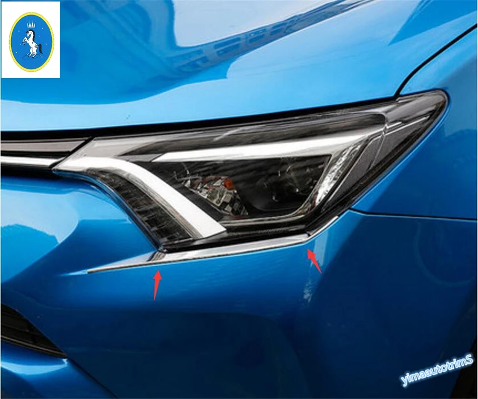 Yimaautotrims Chrome Front Headlight Head Lights Lamp Eyelid Eyebrow Cover Trim 2 Pcs For Toyota RAV4 Rav 4 2016 2017 2018 ABS
Yimaautotrims Chrome Front Headlight Head Lights Lamp Eyelid Eyebrow Cover Trim 2 Pcs For Toyota RAV4 Rav 4 2016 2017 2018 ABS