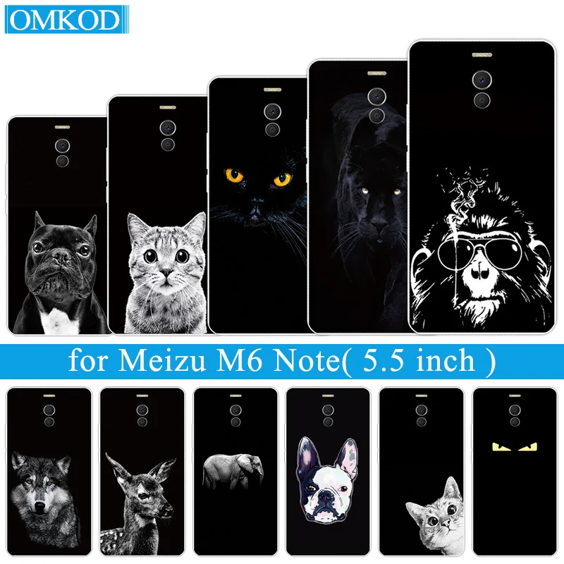 Для Meizu M6 Note/Blue Charm Note 6 Note6 Мягкий ТПУ силиконовый чехол для телефона с угрюмой 5