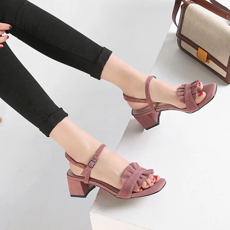WETKISS Thick High Heels Sandals Women Summer Sandals Female Ruffles Shoes Woman Fashion Rear Strap Party Shoes Ladies 2019 New
WETKISS Thick High Heels Sandals Women Summer Sandals Female Ruffles Shoes Woman Fashion Rear Strap Party Shoes Ladies 2019 New