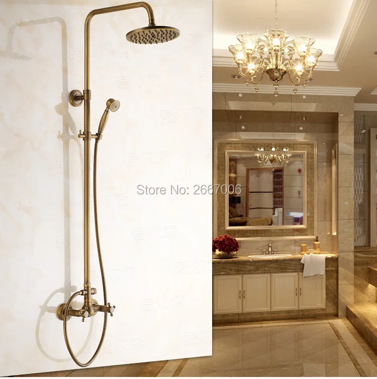 Free shipping Luxury Best Gift Bath Waterfall Shower Set Bathroom Antique Brass Color Faucet With Rainfall Shower Head Set ZR029
Free shipping Luxury Best Gift Bath Waterfall Shower Set Bathroom Antique Brass Color Faucet With Rainfall Shower Head Set ZR029