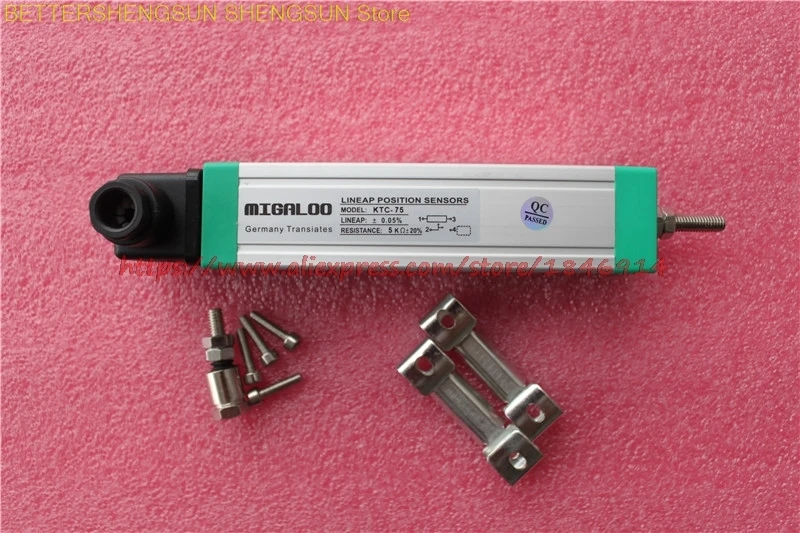 KTC-125MM pull rod type electronic ruler Linear displacement sensor Injection molding machine resistance ruler LWH 125
KTC-125MM pull rod type electronic ruler Linear displacement sensor Injection molding machine resistance ruler LWH 125