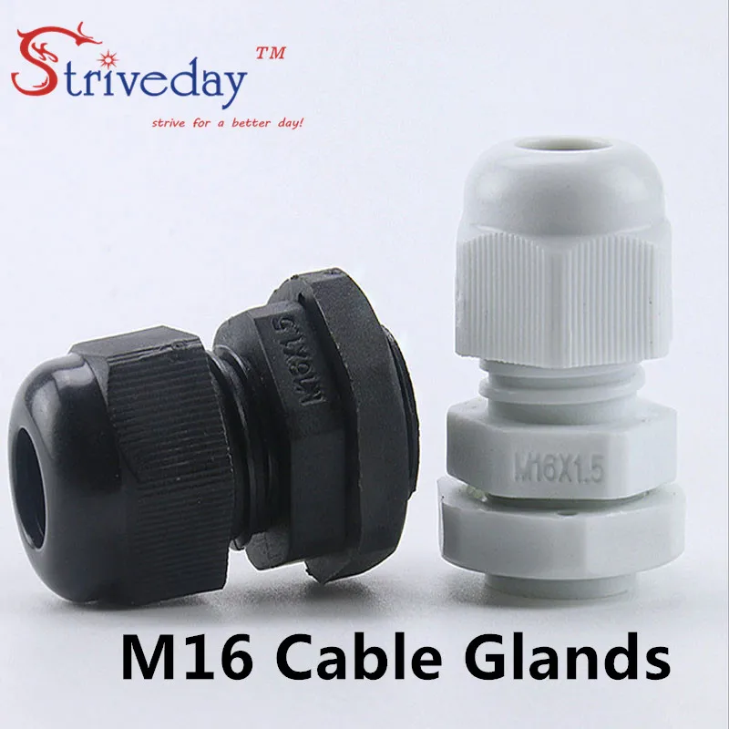 100pcs/lot White Black M16 Nylon plastic cable gland Wiring Accessories cable connector IP68 waterproof Gland
100pcs/lot White Black M16 Nylon plastic cable gland Wiring Accessories cable connector IP68 waterproof Gland