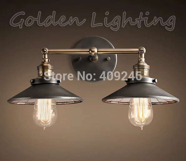 2016 Hot Vintage RH Loft Industrial Wall Lamp Double Heads Pendant Light Edison Bulb 22CM Home Bar Decor Lighting New Arrival
2016 Hot Vintage RH Loft Industrial Wall Lamp Double Heads Pendant Light Edison Bulb 22CM Home Bar Decor Lighting New Arrival